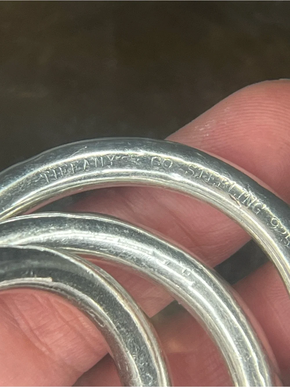 Tiffany & Co Three Interlocking Ring Rattle - Vintage